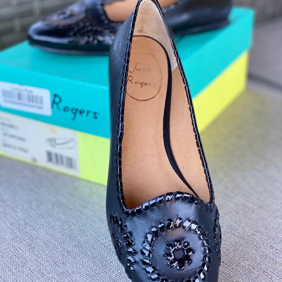 Jack Rogers Shoes - Jack Rogers Waverly Leather Flat NEW